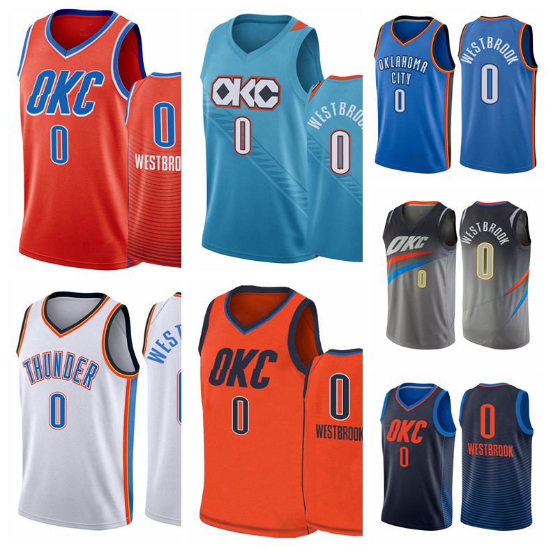 

Oklahoma City Thunder MEN Russell Westbrook 2017-18 Statement Navy Basketball Jersey