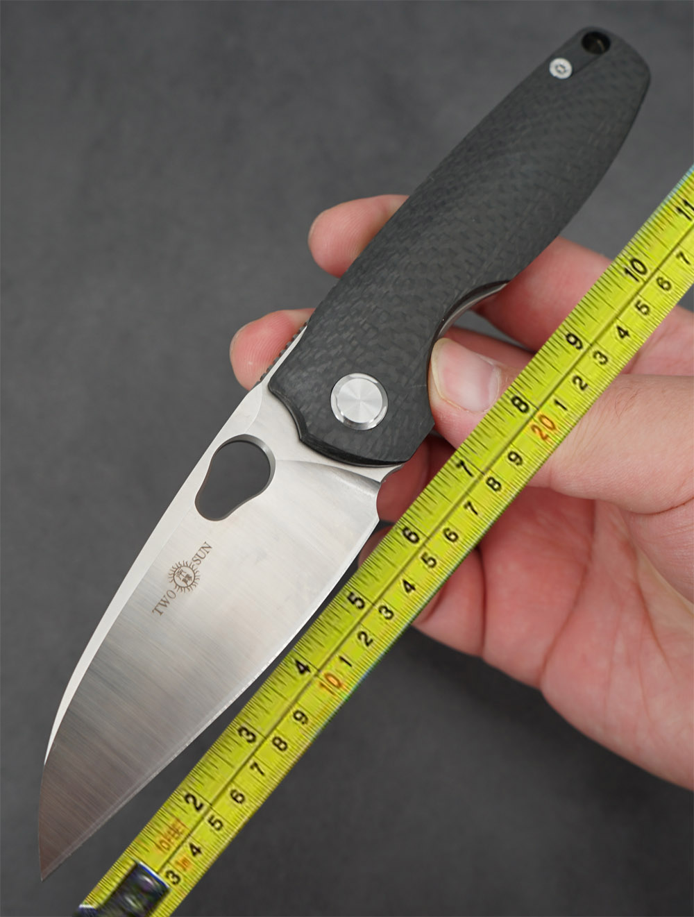 

Twosun Outdoor M390 TC4 Titanium Carbon Fiber Fast Open Pocket Knife TS129-M390