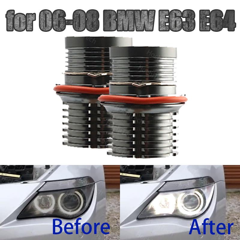 

Car Headlights High Power Free Error For 06-08 6-series E63 E64 M6 White Angel Eyes Halo Ring Light Bulbs
