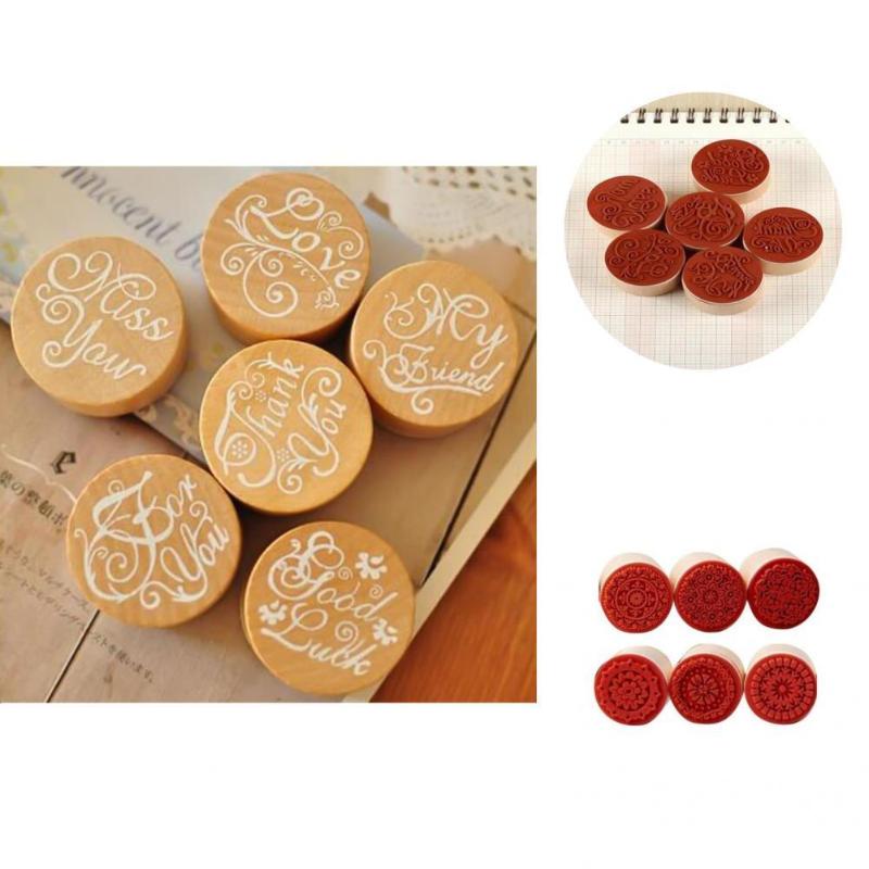 

Party Decoration Durable 6Pcs Excellent Invitation Card Letters Envelopes Blessing Stamp Lightweight Letter Seals Retro For Household