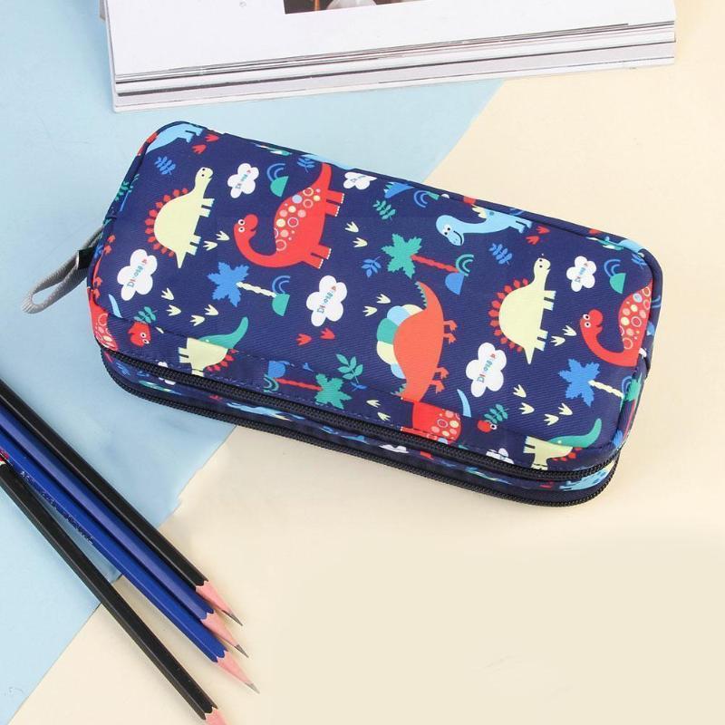 

Pencil Cases Cute Cartoon Dinosaur Large Capacity Kawaii School Student Box Bag Accessor Pencils Pouch Stationery P N6Z1