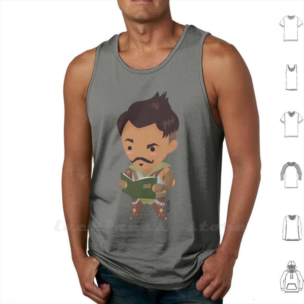 

dorian pavus tank vest sleeveless men mage magic tevinter the iron bull dragon age, White;black