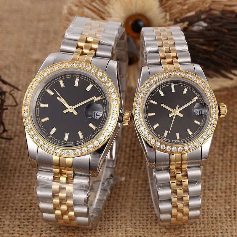 

Couple Wristwatches Woman Watches Mens Watch Automatic Mechanical 40MM 28MM Fashion Stainless Steel Business For Men Ladies Wristwatch Montre De Luxe, Color1