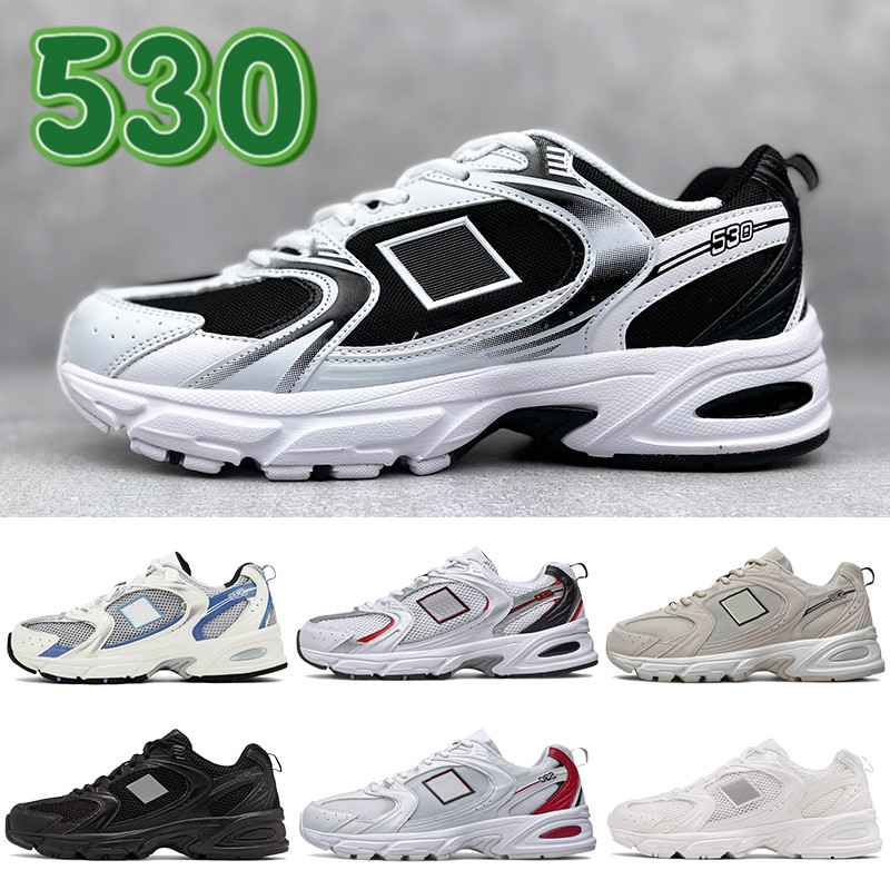 

2022 Newest 530 Casual Shoes black white barely gold beige lime grey red silver metallic blue moonbeam sea salt top quality men designer Sneakers women trainers, Bubble wrap packaging