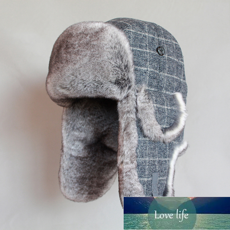 

Men Russian Bomber Hat Winter Ushanka Trapper Hat With Earflaps Women Faux Fur Snow Caps For Children Factory price expert design Quality Latest Style Original, Blue