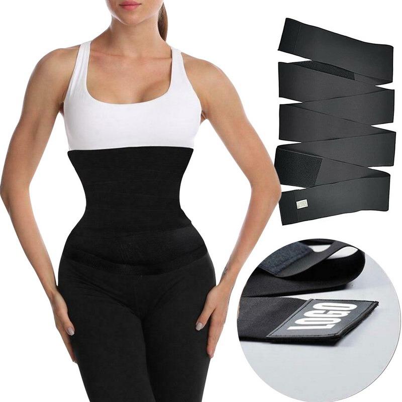 

Women's Shapers 3M 4M 5M 6M 7M Waist Trainer Corset Belly Tummy Wrap Fajas Slim Belt Control Body Shaper Modeling Strap Cincher, 3m black