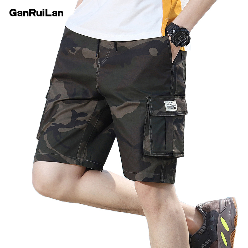 

Modis Short Men Cool Camouflage Summer Cotton Casual army Pants Brand Clothing Comfortable Sweatpants KZ19005 210518, Solid army green