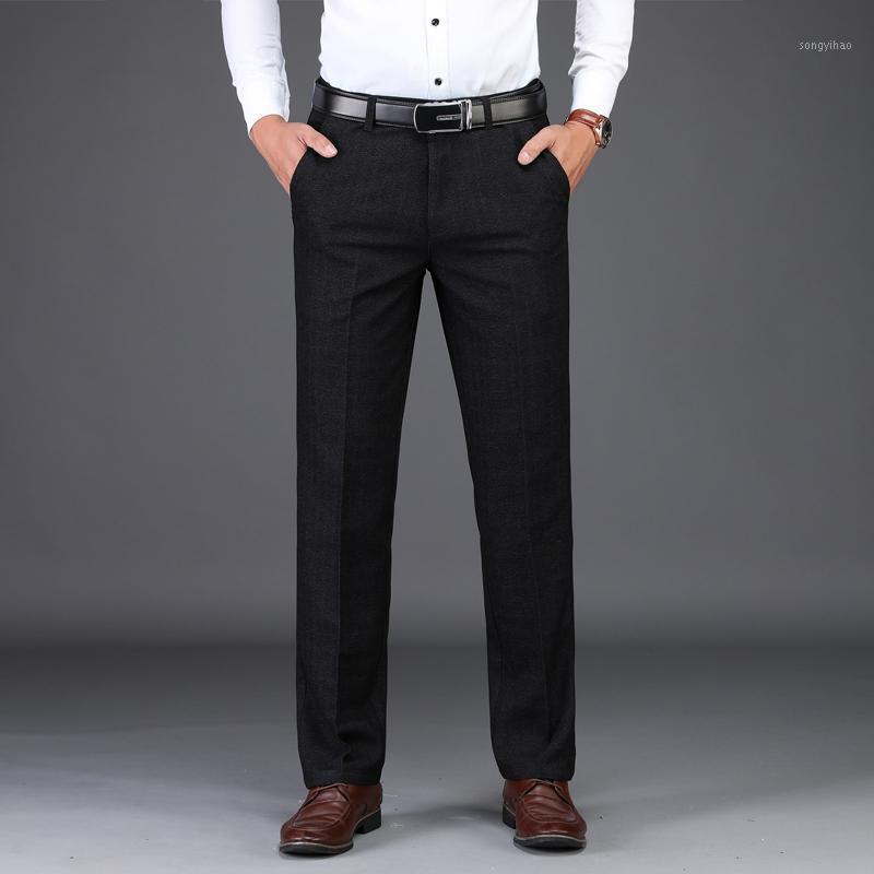 

Classic Pants Men Suit Dress Casual Straight Fit Business Work Office Formal Big Size Men'S Trousers 2021, 507