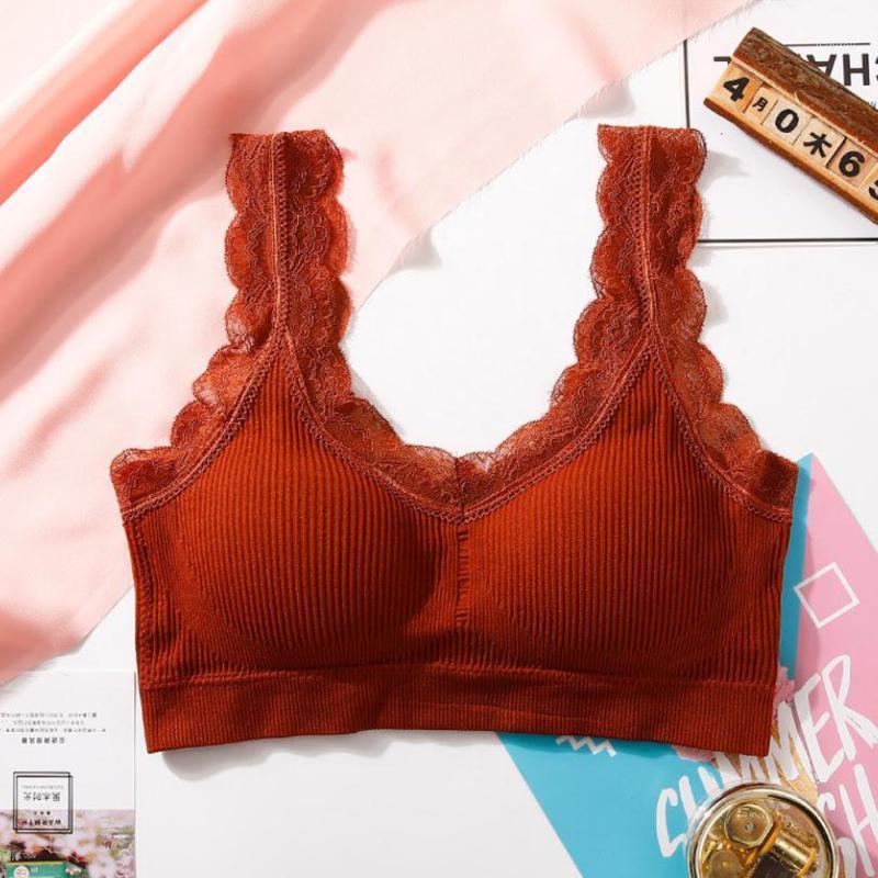 

Seamless Bras Intimates For Women Push Up Bra Cotton Bralette Brassiere Comfortable Wireless Underwear Chest Pad Lingerie#0217 Bustiers & Co, Bk