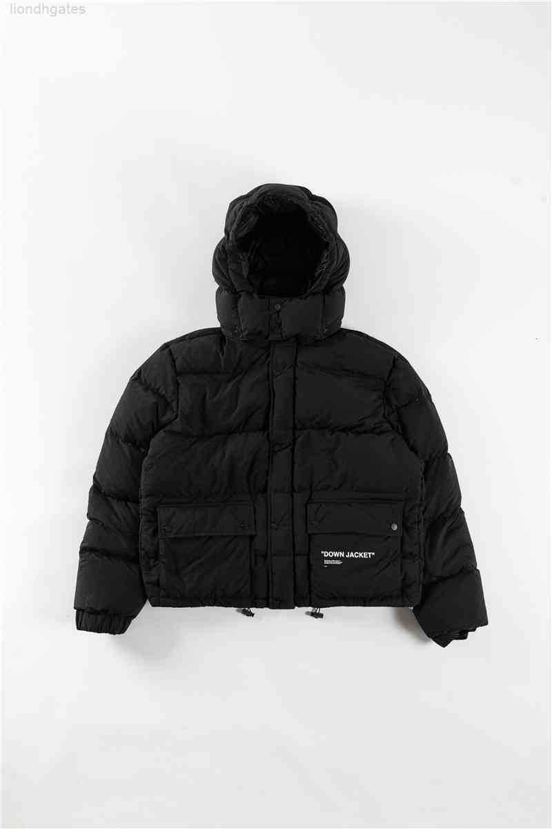 

Off Whild White Down Parkas Jacket Ow18fw Red Black Camouflage Hooded Men's and Women's Coat