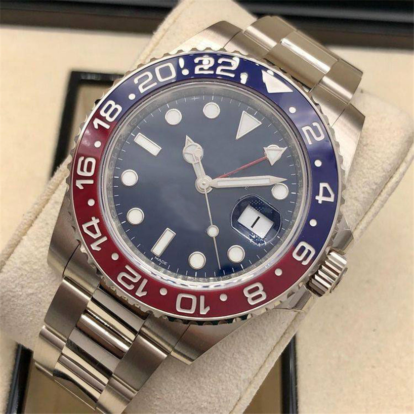 

bp Factory Sales Watch NEW Style Men High Quality 40mm Blue Red Ceramic 116719 2813 Movement Automatic diving Mens Watches Gift Original Box K70, Black