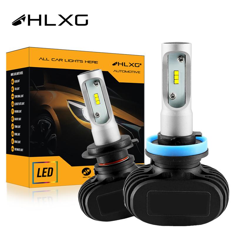 

Car Headlights 2PCS Super Bright Auto S1 H3 H27 880 881 H8 H11 H4 Led H7 Bulb Headlight High Low Beam 50W 8000LM 12V 24V Fog Light Kit