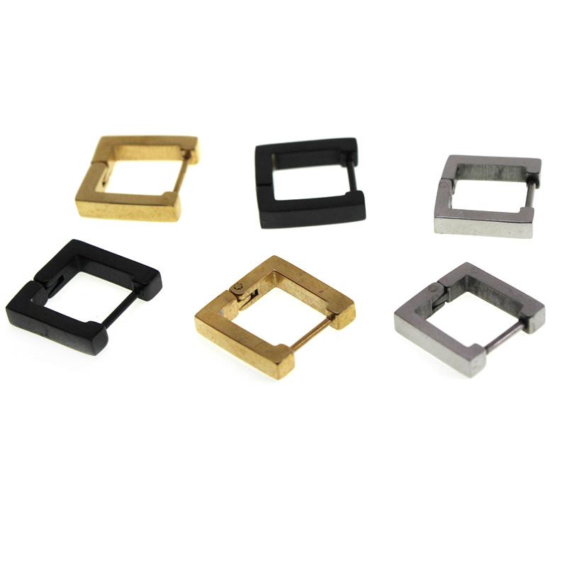 

Hoop & Huggie 1pair/lot 316 Stainless Steel Earrings Jewelry Smooth Exquisite Big Circle For Women Girl Wedding Party 3x12mm