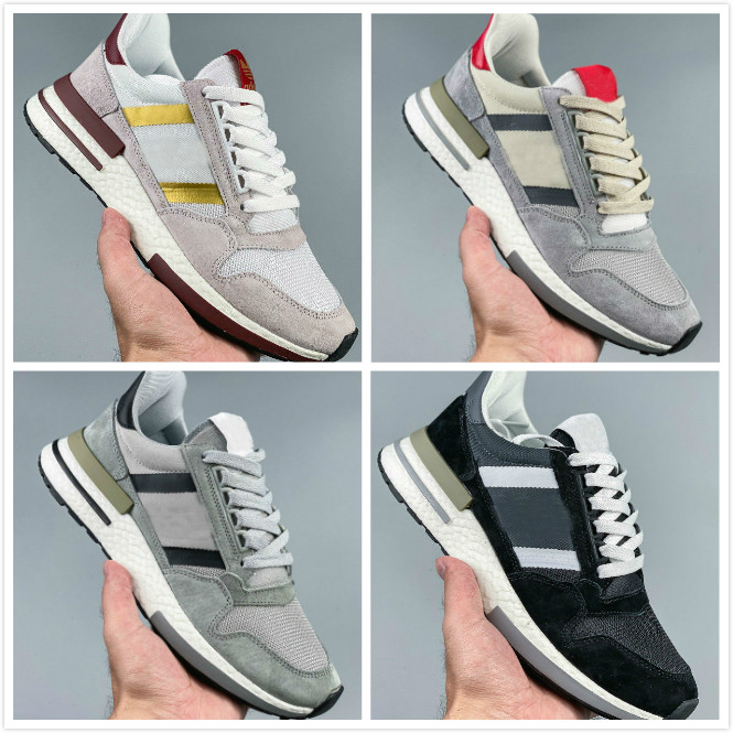 

ZX500 RM Boost OG Designer Originals outdoor Sport brand knit mesh Womens mens running shoes white Black tennis trainers sneakers size 36-45, Color 06