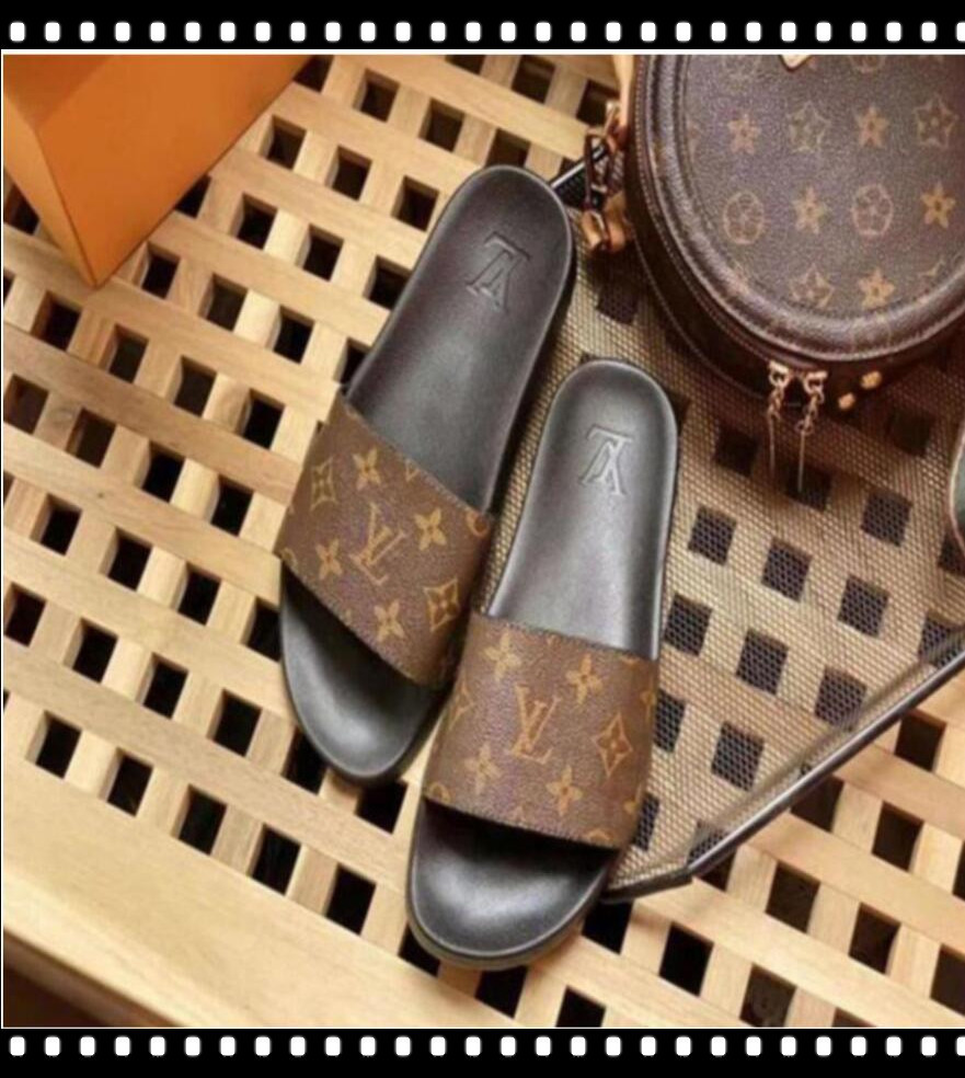 

Men Women Sandals Shoes Summer Fashion Flat Sandals Slipper Flip Flop jm011 new LV LOUIS bag VITTON women, Black