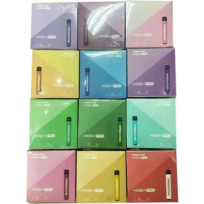

Maskking High Pro Disposable Vape E Cigarette English and Russia Version 1000 puff 3.5ml Pre-filled Cartridges Maskking Vapes
