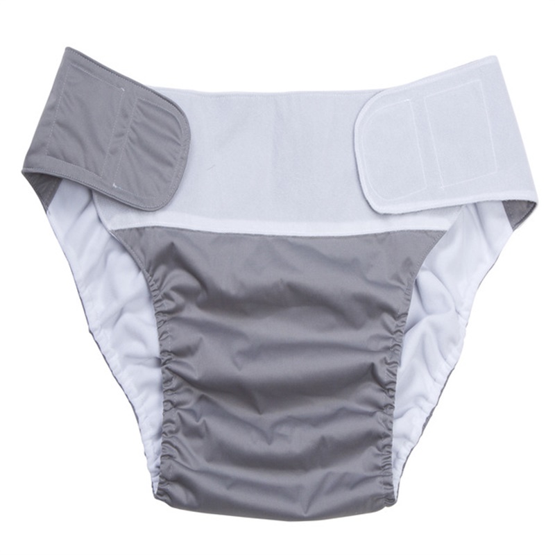 

Cloth Diaper Adjustable Wash Diapers Adults Reusable Covers Elderly Waterproof Napkin Nappy Diaper Briefs Shorts Panties Pants B2813 114 Y2, Gray