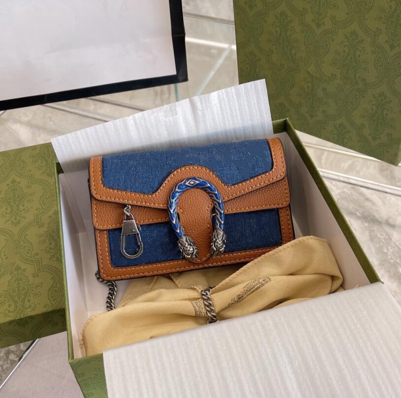 

Women Luxurys Designers Bags Designer Womens Handbags Purses Classic Denim Cowboy Canvas Crossbody Chain Shoulder Bag Fangle, Small-17cm