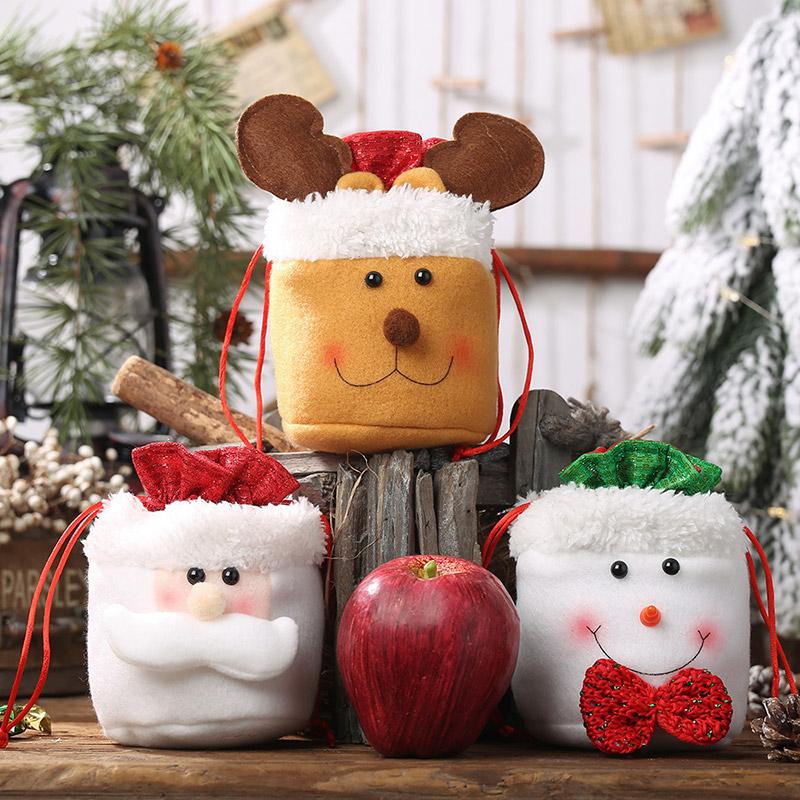 

Christmas Decorations Gifts Santa Gift Bag Candy Home Hanging Pendants Xmas Decoration 2021