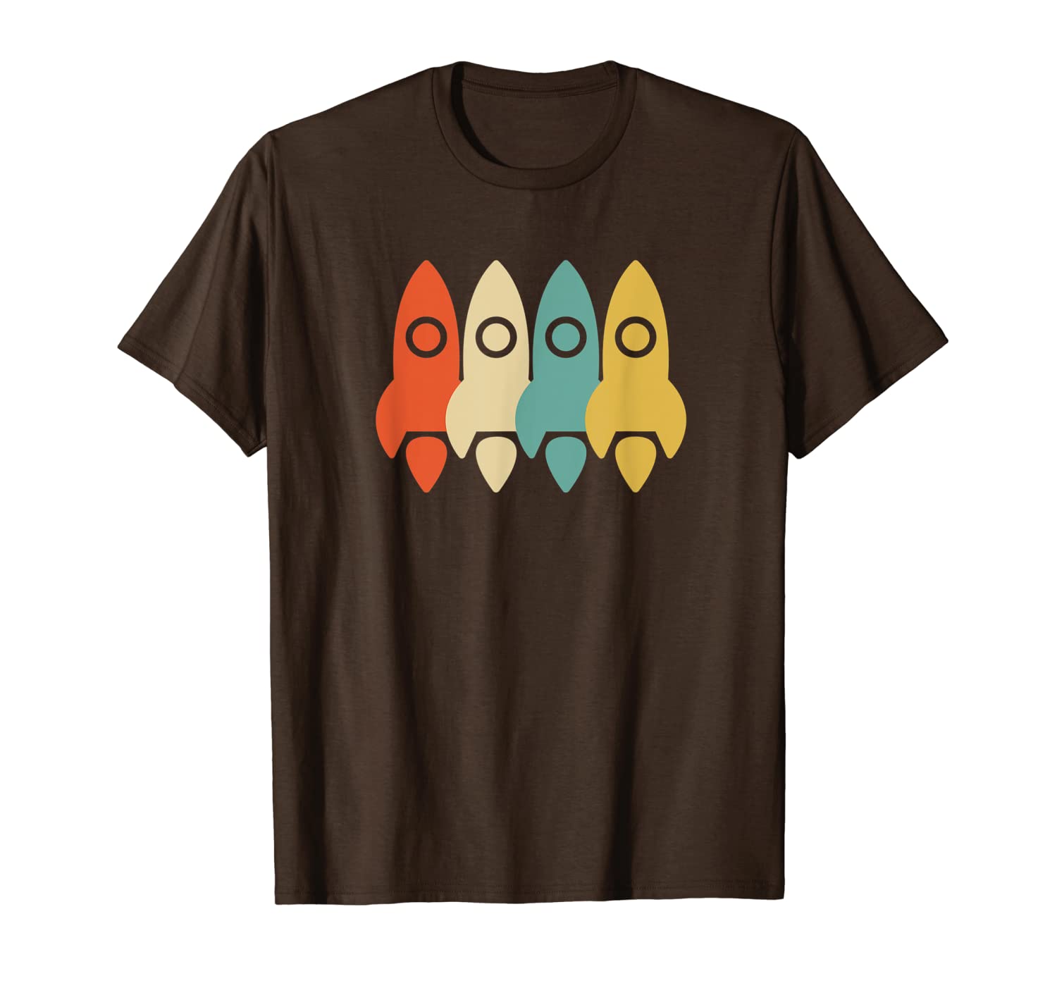 

vintage retro art rocket scientist t shirt gift, White;black