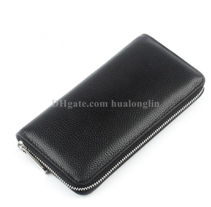 

Women Long Wallet zipper Genuine leather original box serial number purse handbag wallets, Red;black