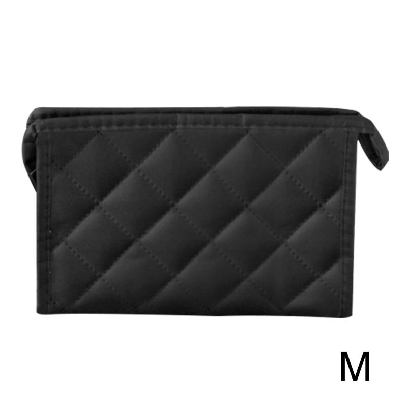 

Women Travel Zipper Pouch Organizer Makeup Case Nylon Cosmetic Bag Home Diamond Lattice Lanyard Toiletry Vacation Bathroom Bags & Cases