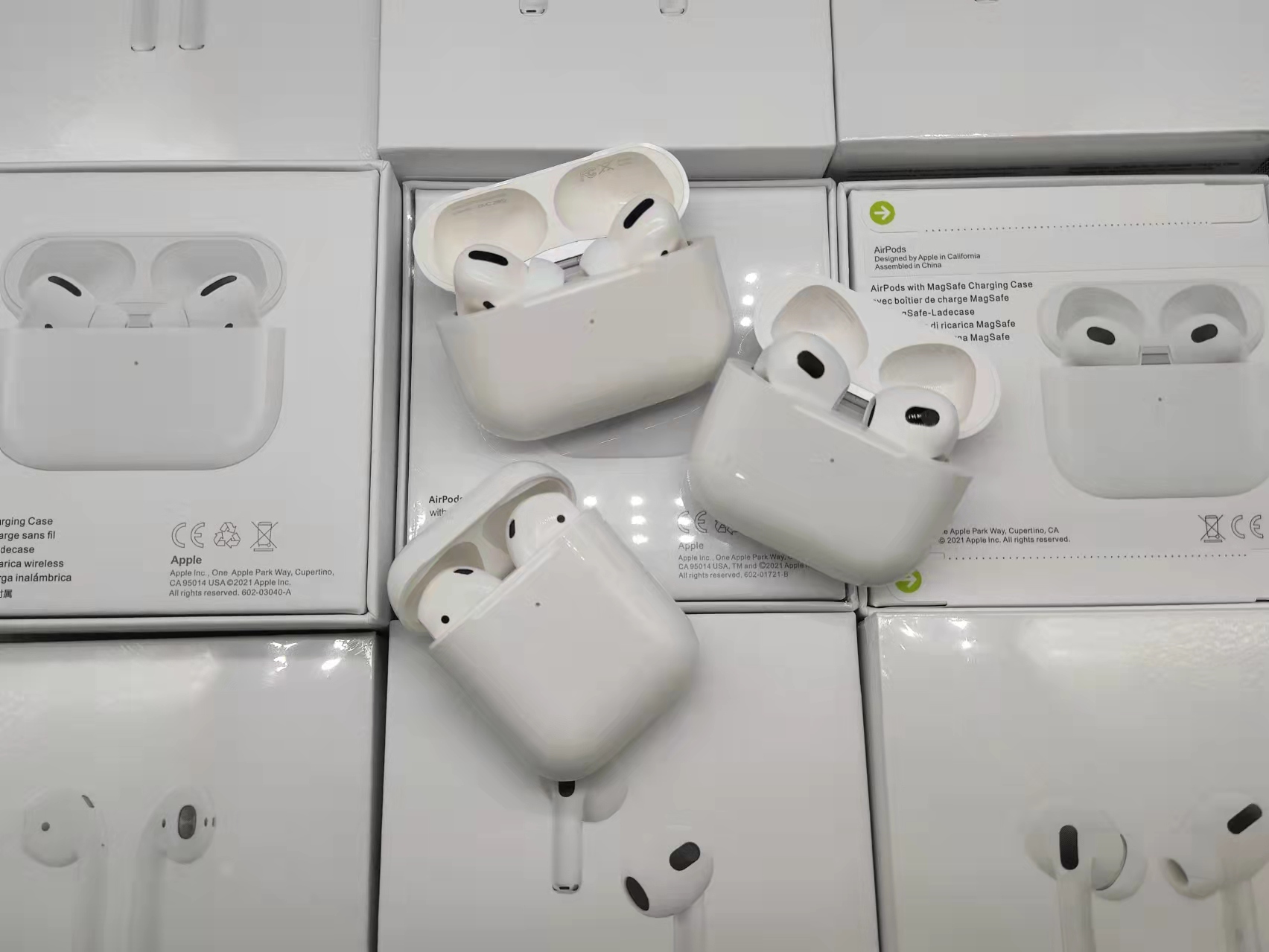 

NEW 3rd generation Airpods 3 pro earphones magsafe Wireless Charging Bluetooth Headphones Gen 4 3 AP3 AP4 Earbuds Valid serial number