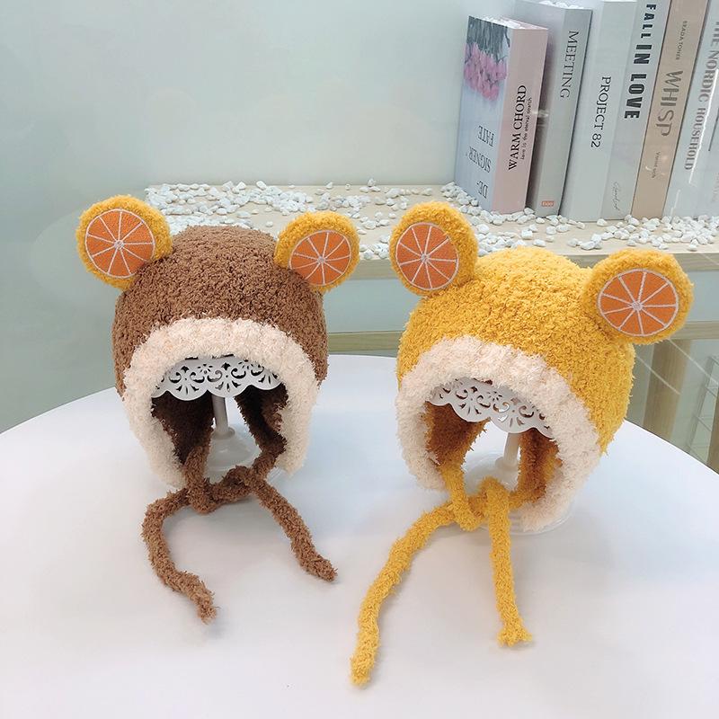 

Caps & Hats Autumn Winter Warm Knitted Children Girls Baby Boy Hat Cute Pompom Cap Beanie Solid Hairball Elastic Kids Bonnet, Yellow