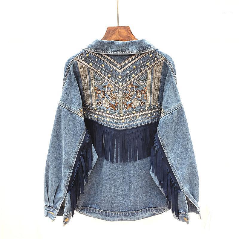 Embroidered Denim Jackets Women 