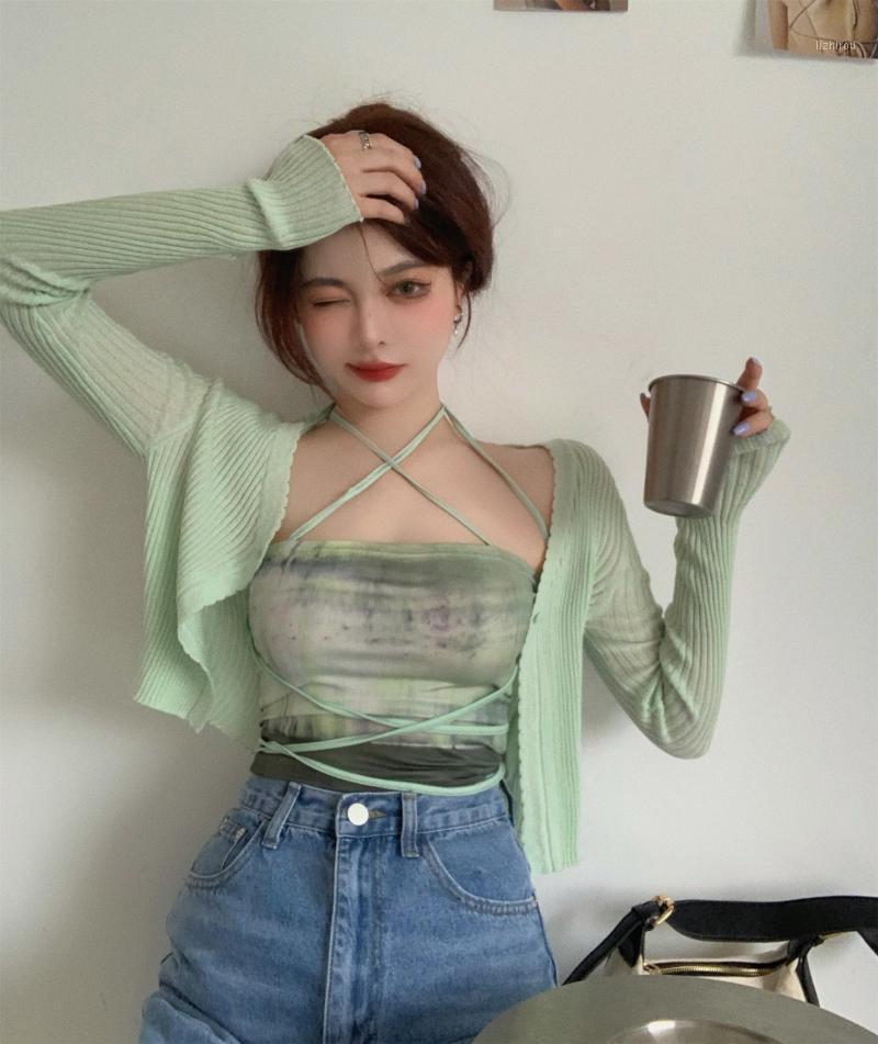 

Camisoles & Tanks Summer Design Feeling Small Buckwheat Within Europe And The United States Spice Bind Outer Wear Short Neck Blouse, See chart