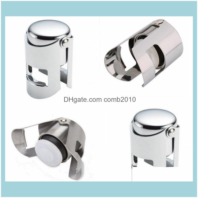 

Tools Barware Kitchen, Dining Bar Home & Gardenportable Stainless Steel Vacuum Sealed Wine Champagne Bottle Stopper Cap Drop Delivery 2021 R