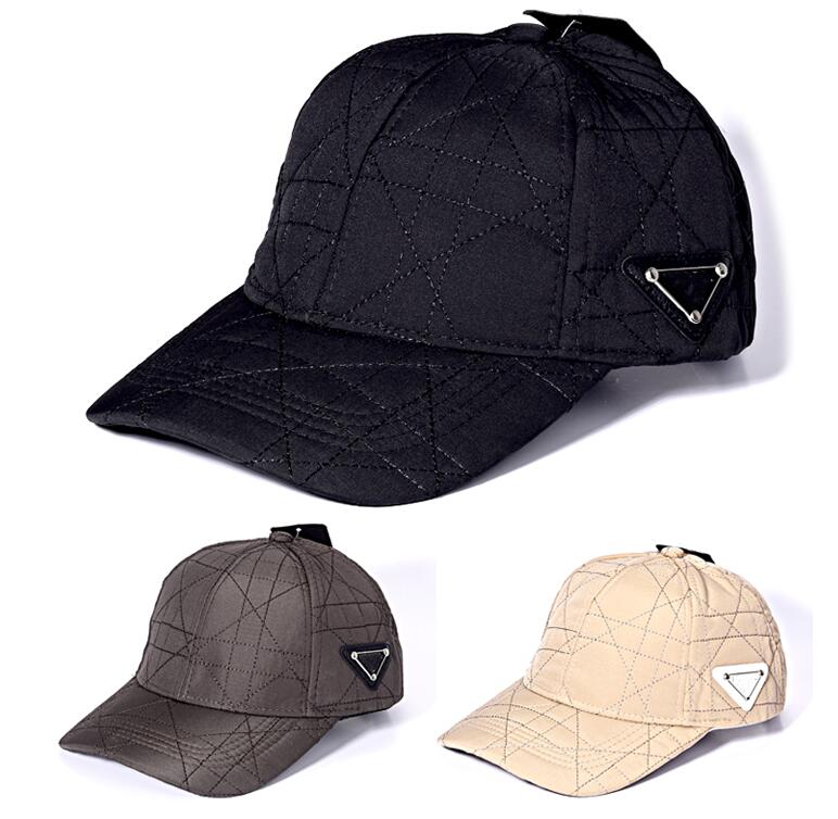 

Luxury Embroidery Baseball Caps Fashion Thick 100%cotton Snapback Hats Outdoor To keep warm Sun Hat Mens Golf Ball Cap Women Visor