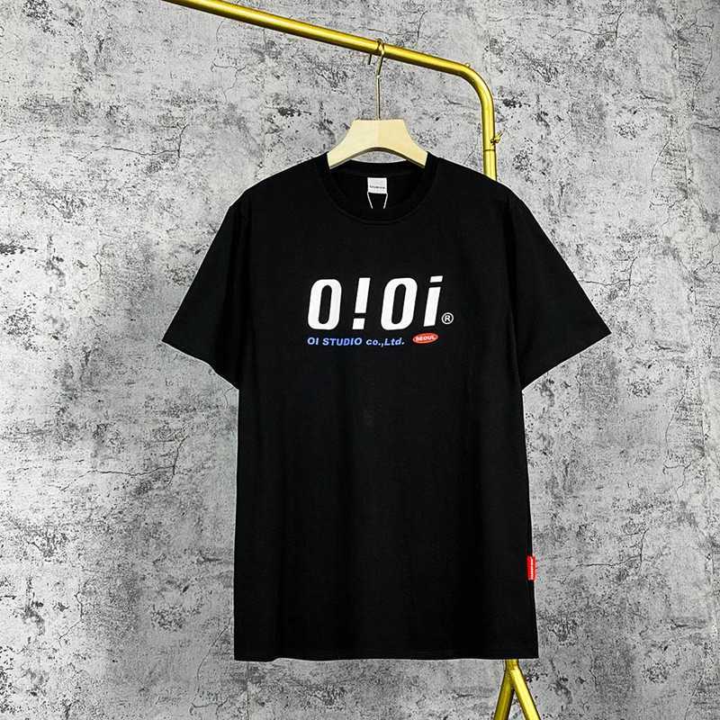 

Tested Korean version alphabet of the printing new Oioi simple versatile loose short sleeve T-shirt Half Sleeve Tee 0TU6, White;black