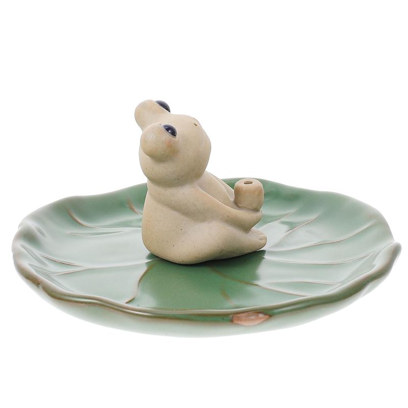 

Fragrance Lamps 1Pc Frogs Incense Holder Home Burner Decorative Furnace For