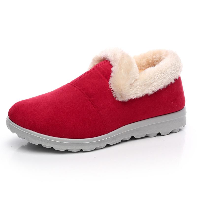 

Boots 2021 Winter Home Cotton Shoes Suede Warm Snow Maokou Old Beijing Cloth, Orange