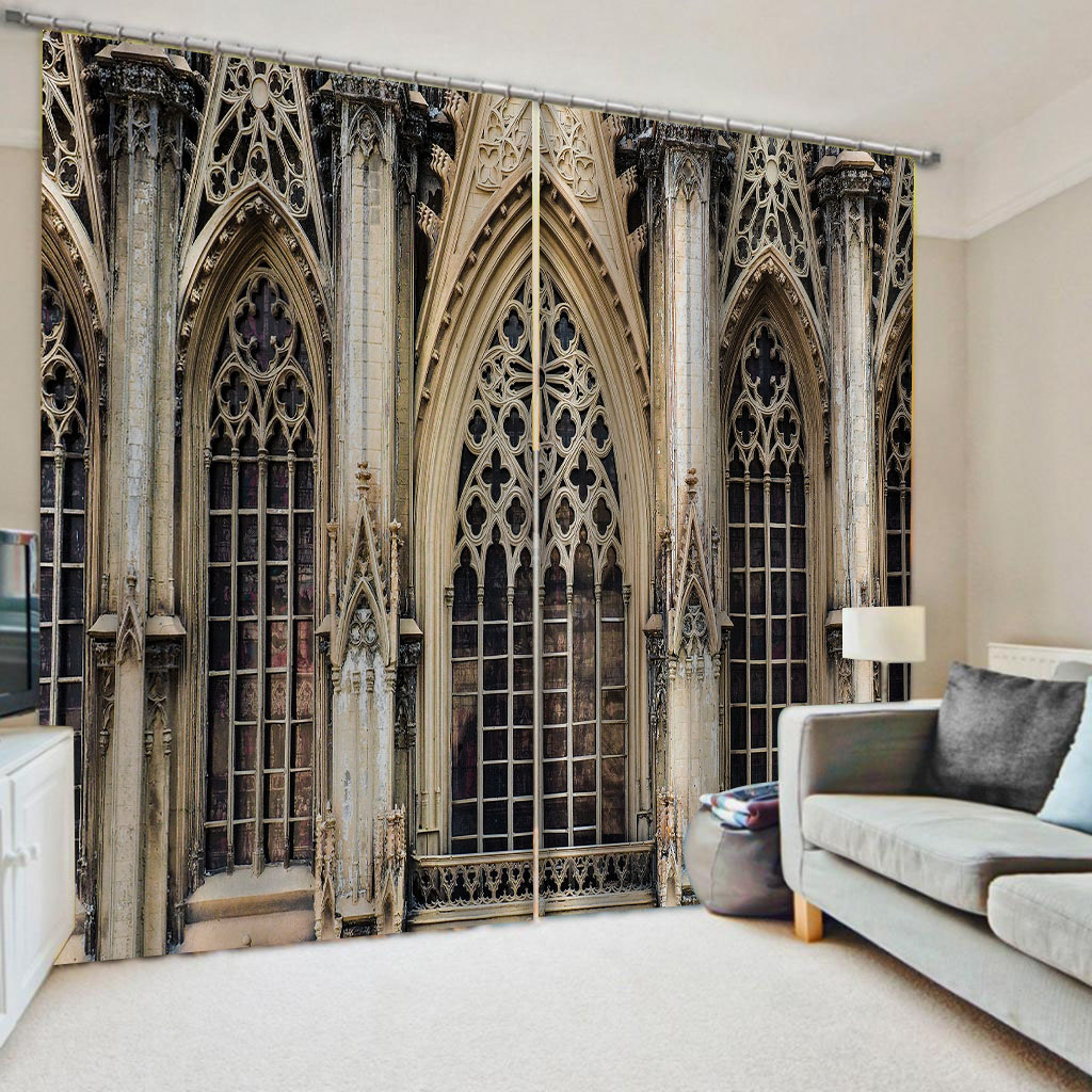 

Beautiful Photo Fashion Customized 3D Curtain roman door curtains Bedding room, As show