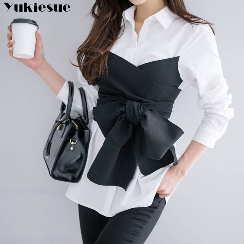 

summer patchwork women' shirt blouse for women blusas strip womens tops and blouses chiffon shirts ladie' top plus size 210519, Gray stripes