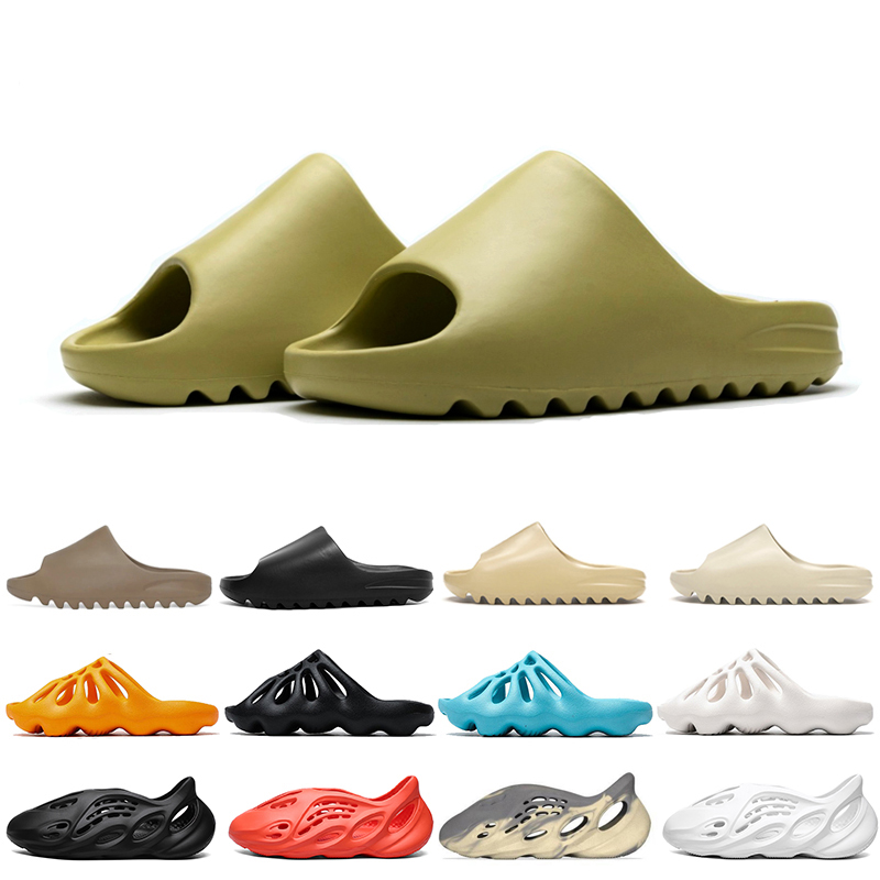 

Fahion slippers Foam Bone Desert Sand Ararat women mens slides sandals sliders platform house Summer outdoor beach slipper size 36-45, Black