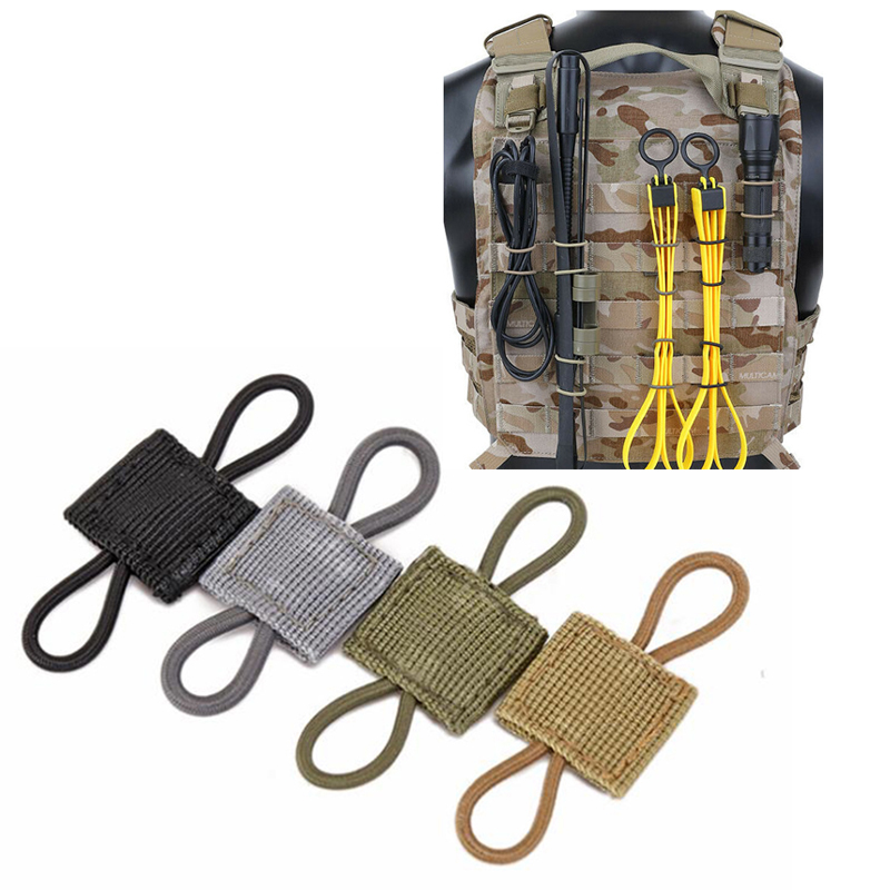 

ar 15 Tactical vest accessories molle system sling adapter buckle PTT fixed strap for hunting camping airsoft, Mix
