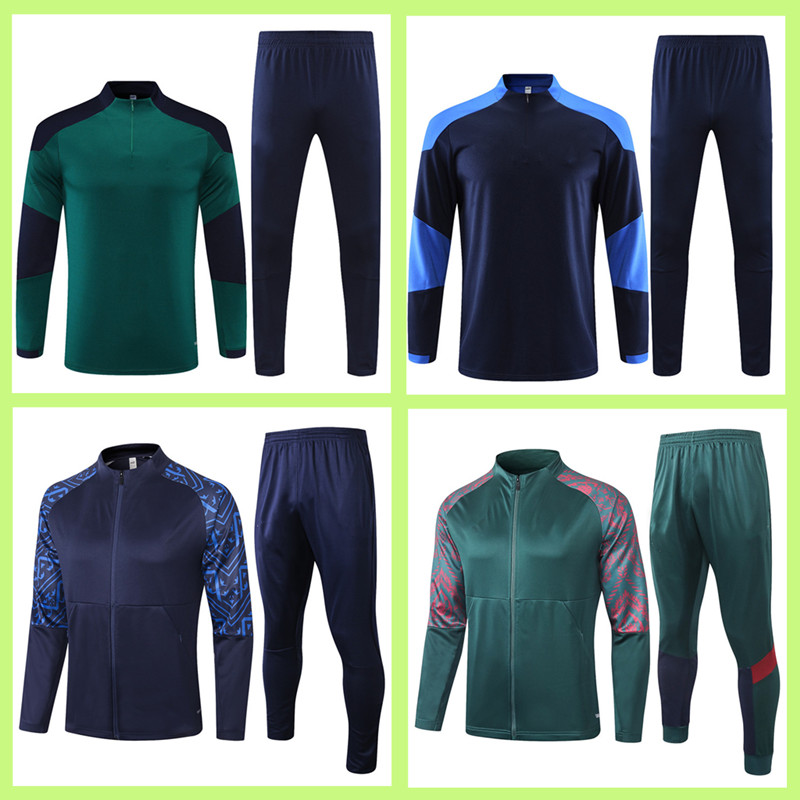 

Italy Adult tracksuit jackets football Sets 2021 22 National team Soccer Training suit Survetement maillots de foot, Black