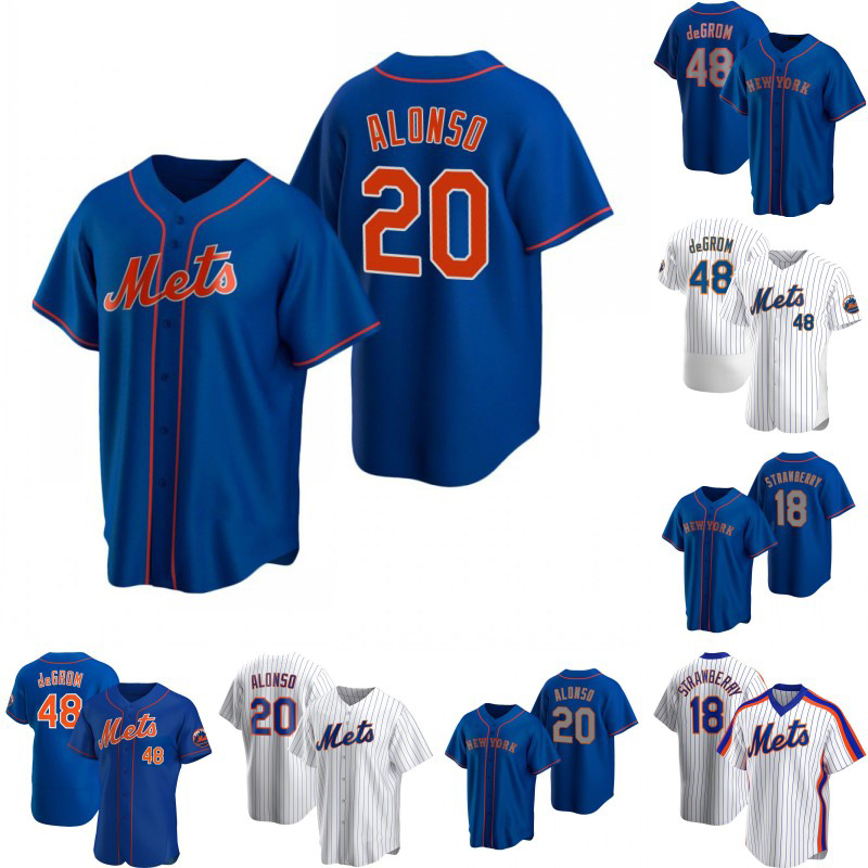 

Javier Baez Mets Jersey Pete Alonso Jacob deGrom Darryl Strawberry Francisco 12Lindor Kevin Pillar Edwin Diaz Marcus Stroman Nick Tropeano James McCann Tomas Nido, Mens flex base blue 2