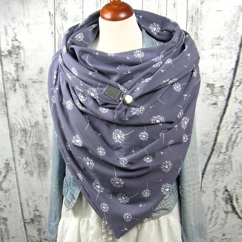 

Scarves Scarf For Women All-Match Autumn And Winter Scarfs 2021 Fashion Retro Shawl Neckerchief Multi-Purpose Soft High Quality, Blue;gray