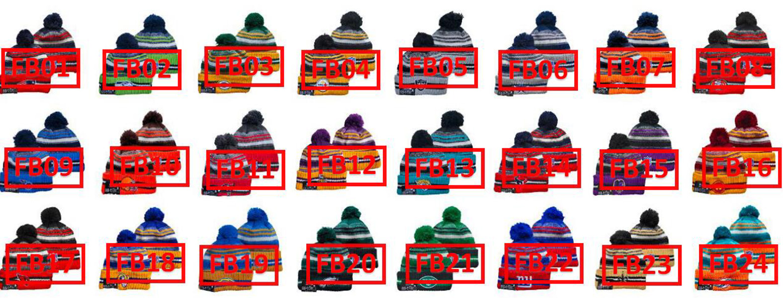 

2021 Tampa Bay Football Bucs Beanie North American Team Pom Winter Wool Knit Hat