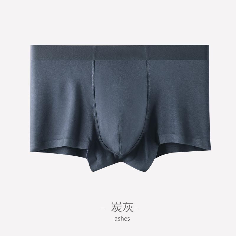 

Underpants 4pcs Men's Panties Boxer Shorts Men Soft Underwear Thick Modal Bamboo Fiber Briefs Mid-Waist Breathable XXXL 132, Black;white