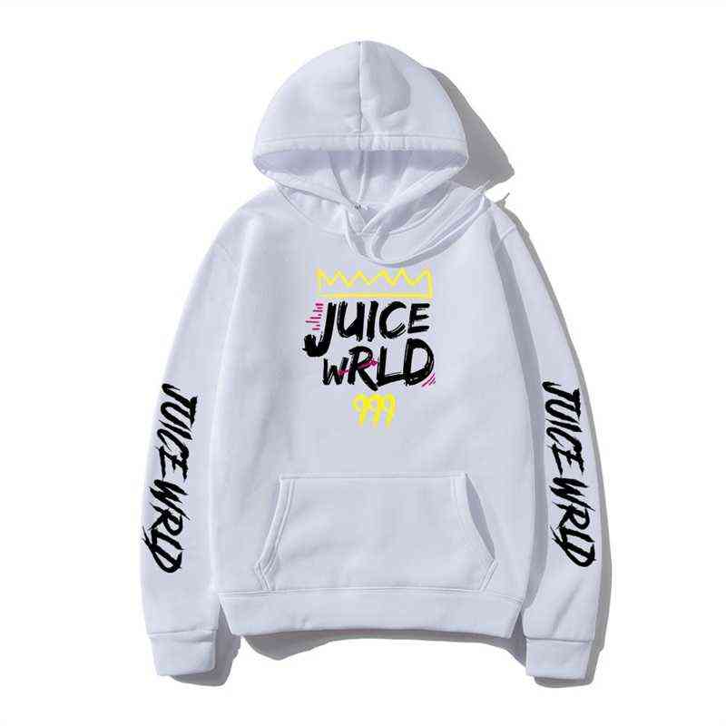 

Juice WRLD Hoodie Men' Women' Sweatshirt Spring and Autumn Hooded Harajuku Hip Hop Casual Hoodie High Quality Pullover Hoodie G1229, Orange
