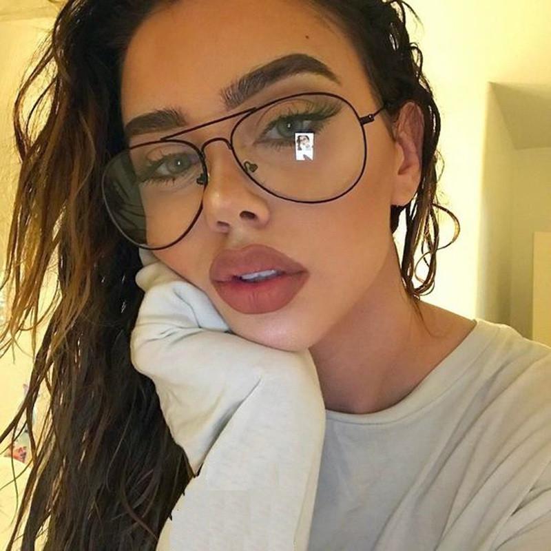 

Classic Clear Glasses Gold Frame Vintage Sunglass Women Men Optical Eyeglasses Transparent Oculos De Grau Fashion Sunglasses Frames