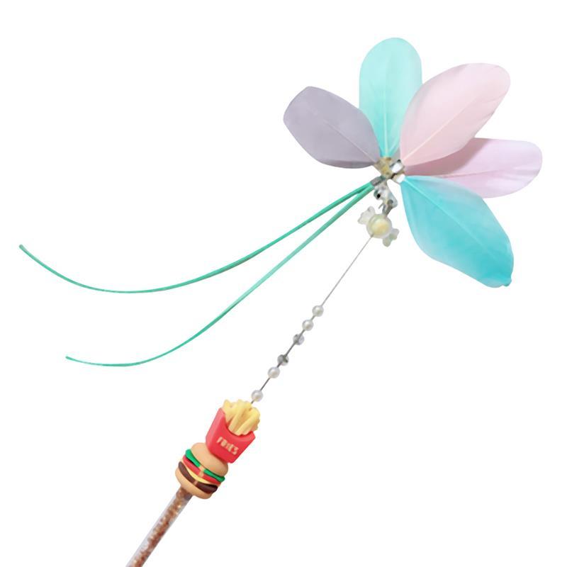

Cat Toys 1 Piece Creative Feather With Small Bell Interactive Pet Training Exercise Toy Kitten Teaser Cats Supplies
