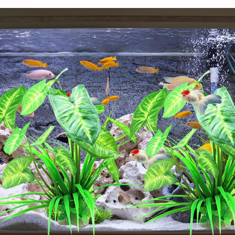 

Decorations Plant Decoration Leaf Aquatic Simulation Grass Fishbowl Landscaping Artificial