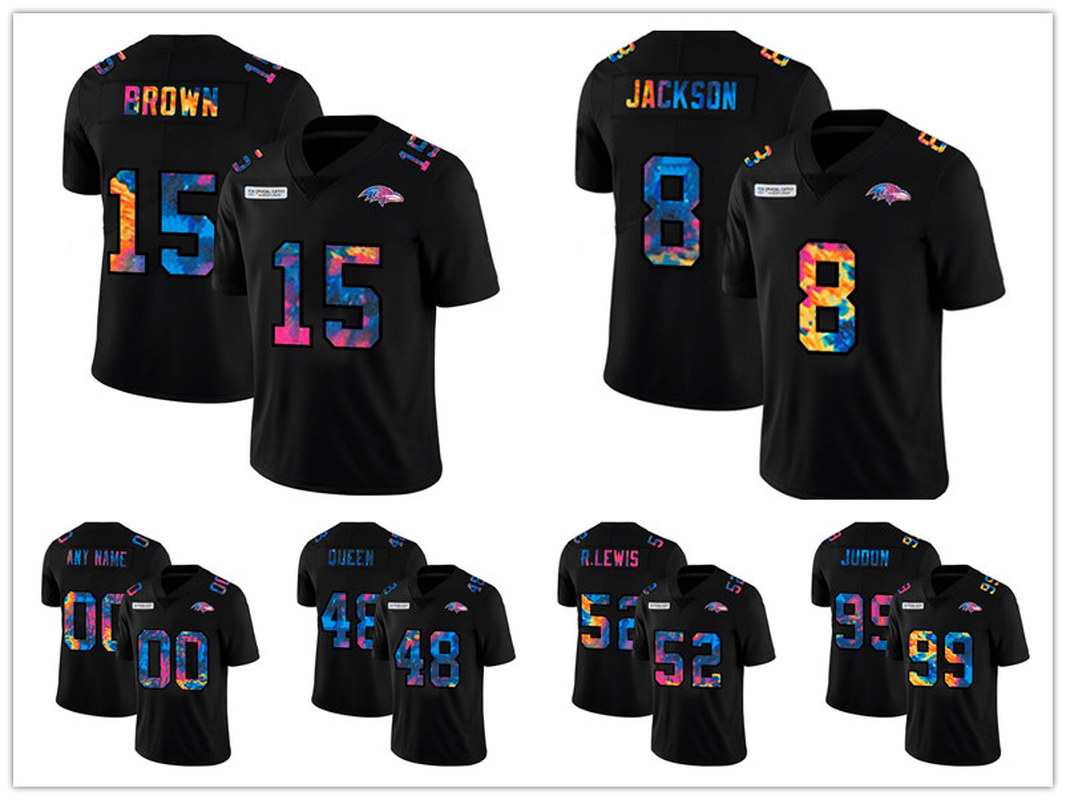 

2021 BaltimoreRavensMEN Lamar Jackson Justin Tucker Mark Andrews Crucial Catch Vapor Untouchable Limited football Jersey, Black;red