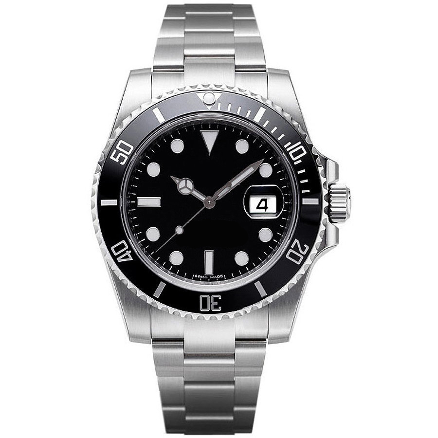 

Mechanical Watch Automatic Watches Men Fashion Calendar 40mm Stainless Steel Strap Luminous Sapphire Glass Surface Waterproof With Original Box